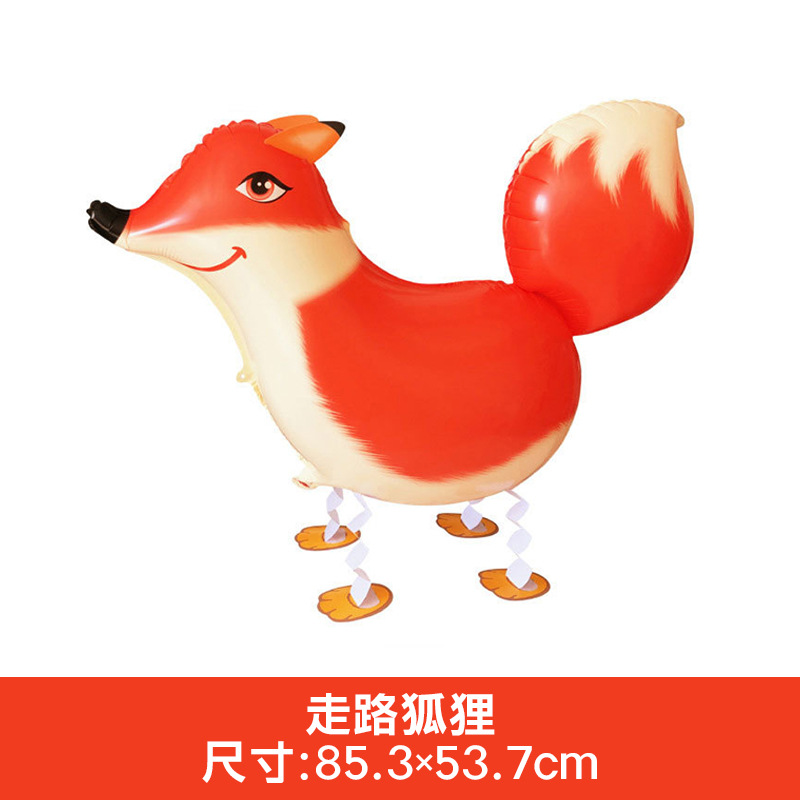 Animal Theme Walking Fox Shaped Balloon