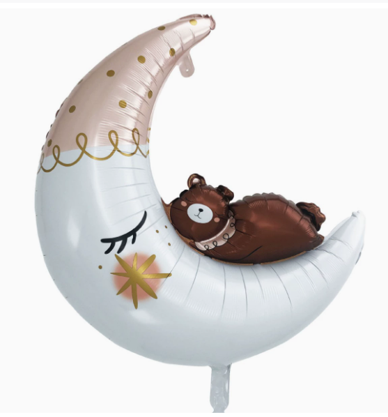 Moon Bear Shaped Foil Balloon