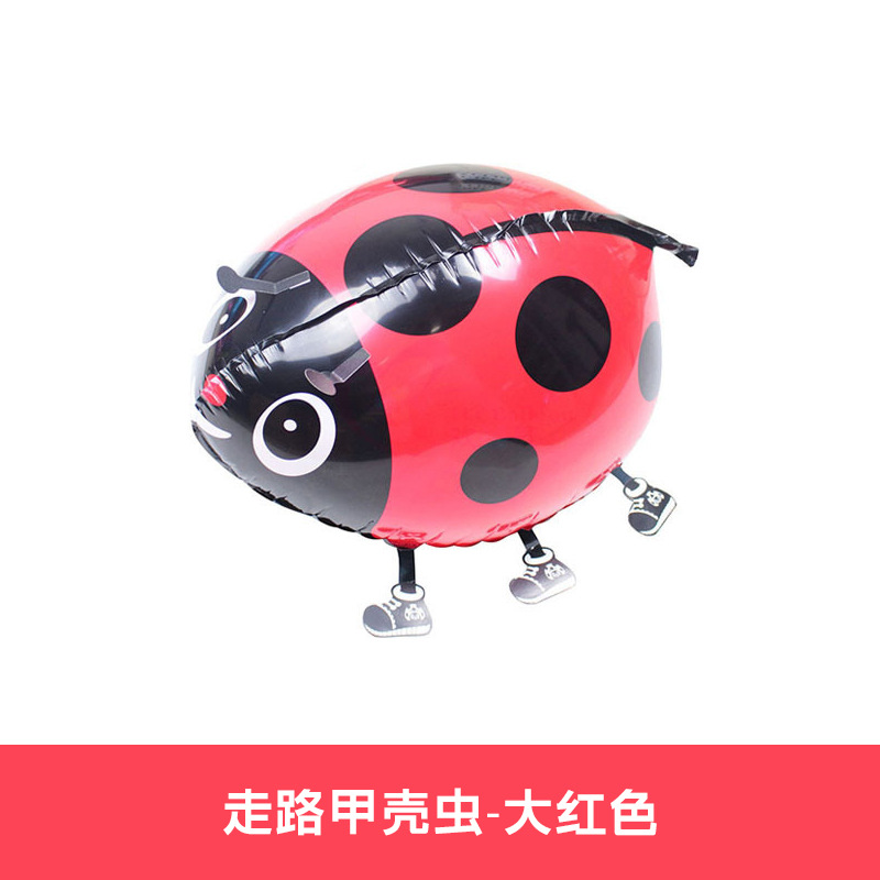 Animal Theme Walking Red Beetle Shaped Balloon