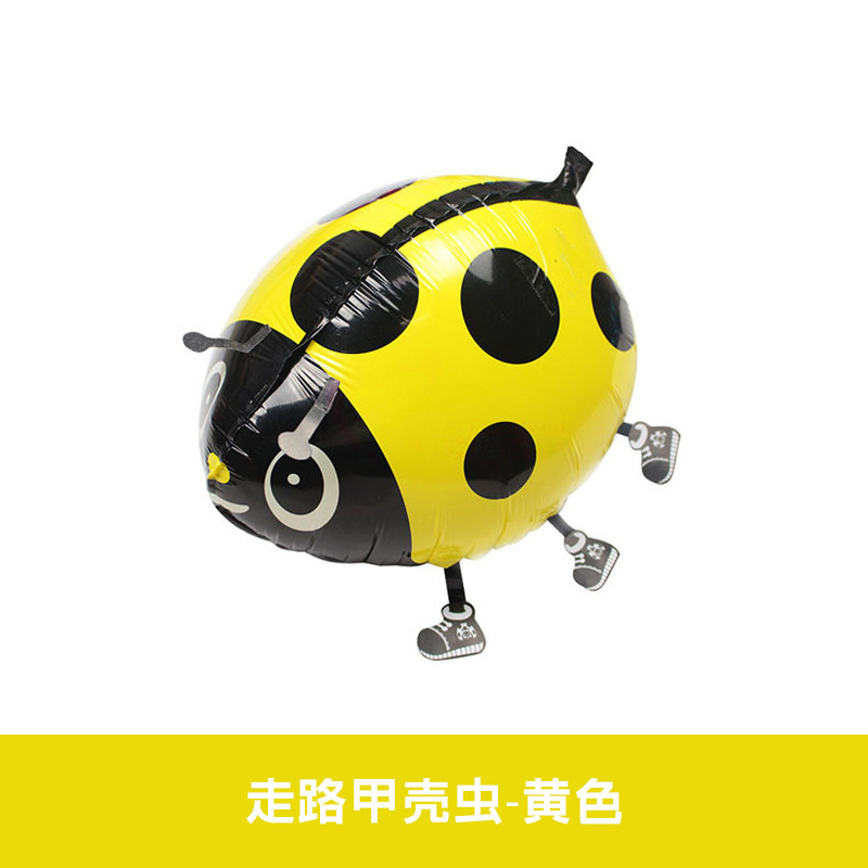 Animal Theme Walking Yellow Beetle Shaped Balloon