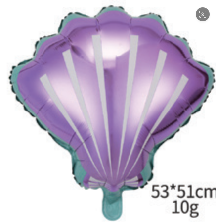 Animal Theme Mermaid Tail Shell Mini Shell Foil Balloon