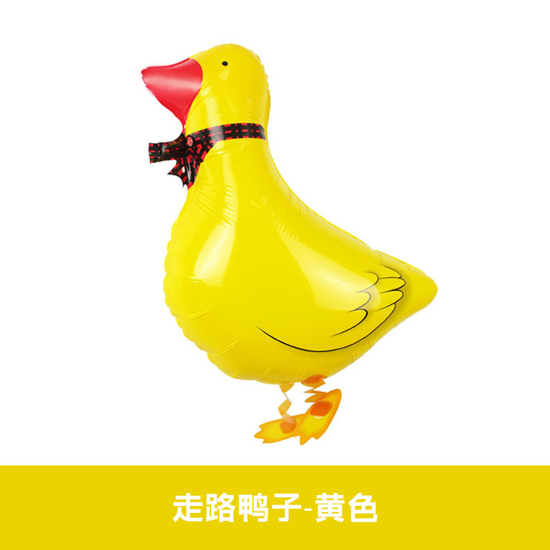 Animal Theme Walking Yellow Duck Shaped Balloon