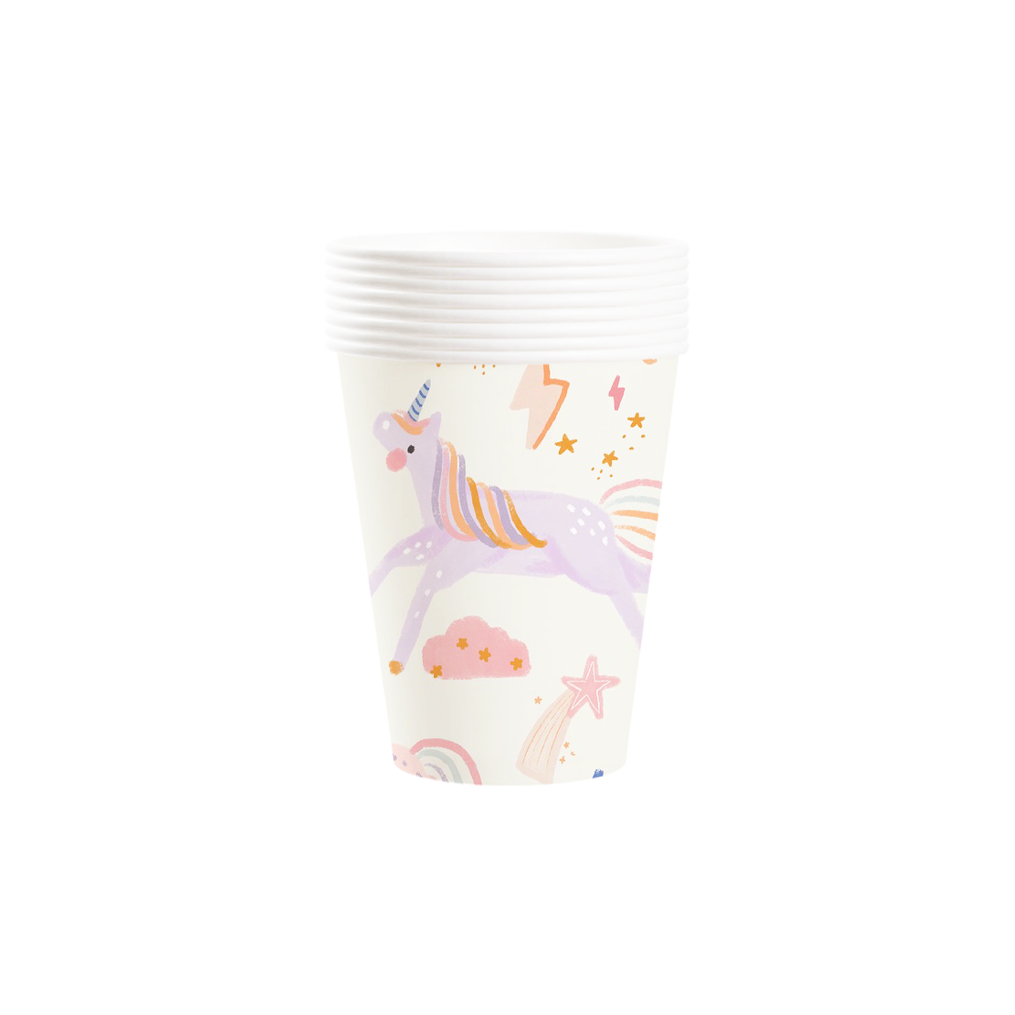 Mermaid Theme Beige Paper Cup