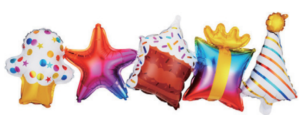Children Theme Birthday Garland Colored Foil Balloon