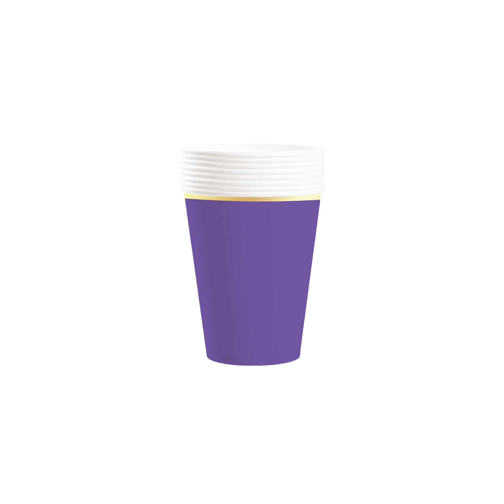 Solid Color Theme Purple Paper Cup