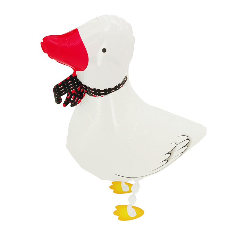 Animal Theme Walking White Duck Shaped Balloon