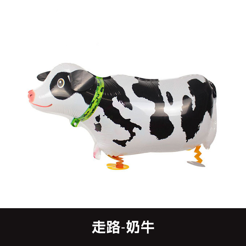 Animal Theme Walking Dairy Cow Shaped Balloon