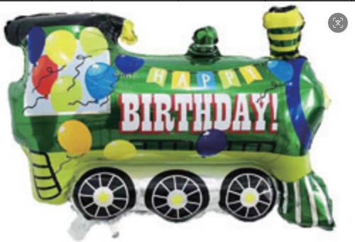Children Theme Train Foil Balloon