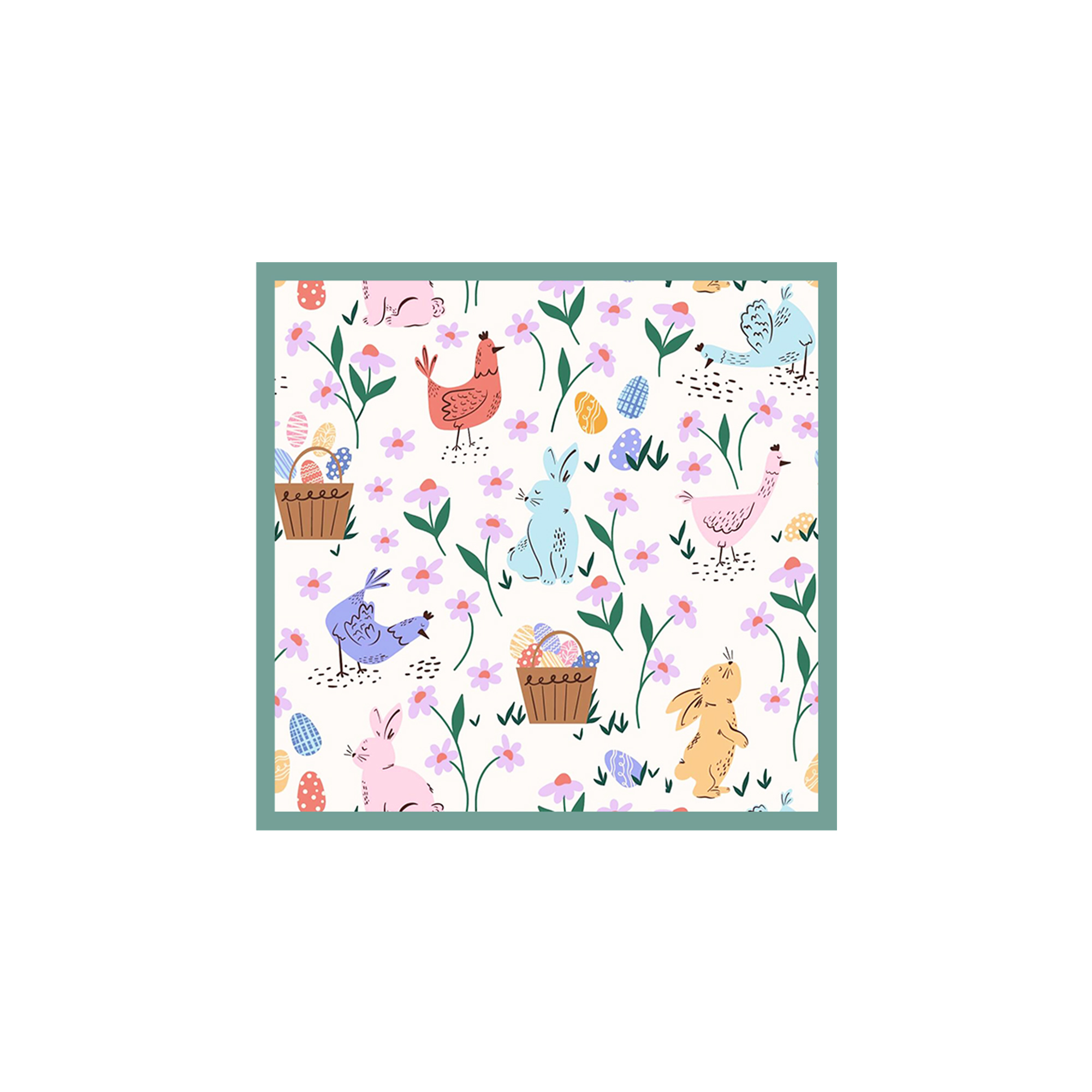 Easter Theme Beige Napkin