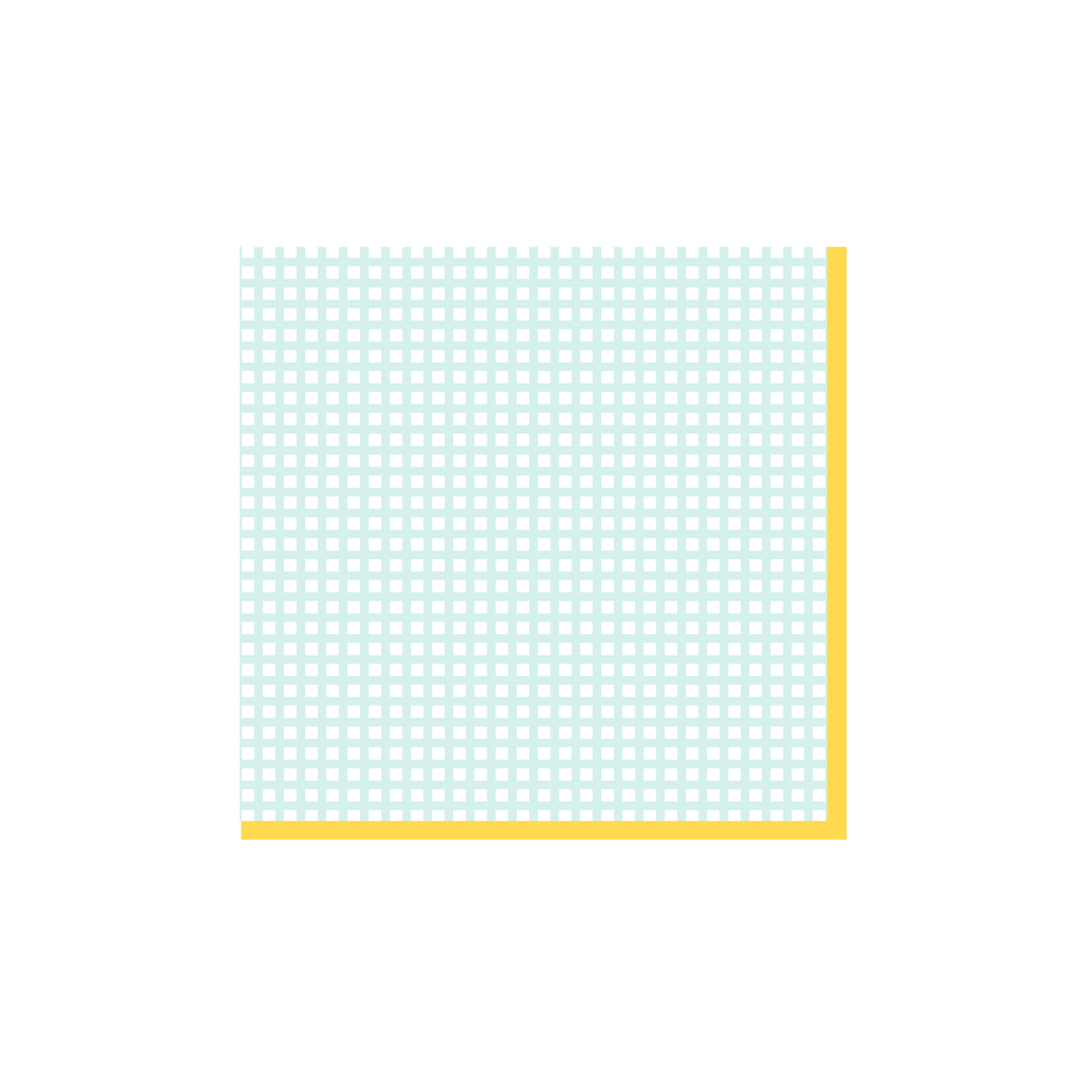 Easter Theme Green Grid Napkin