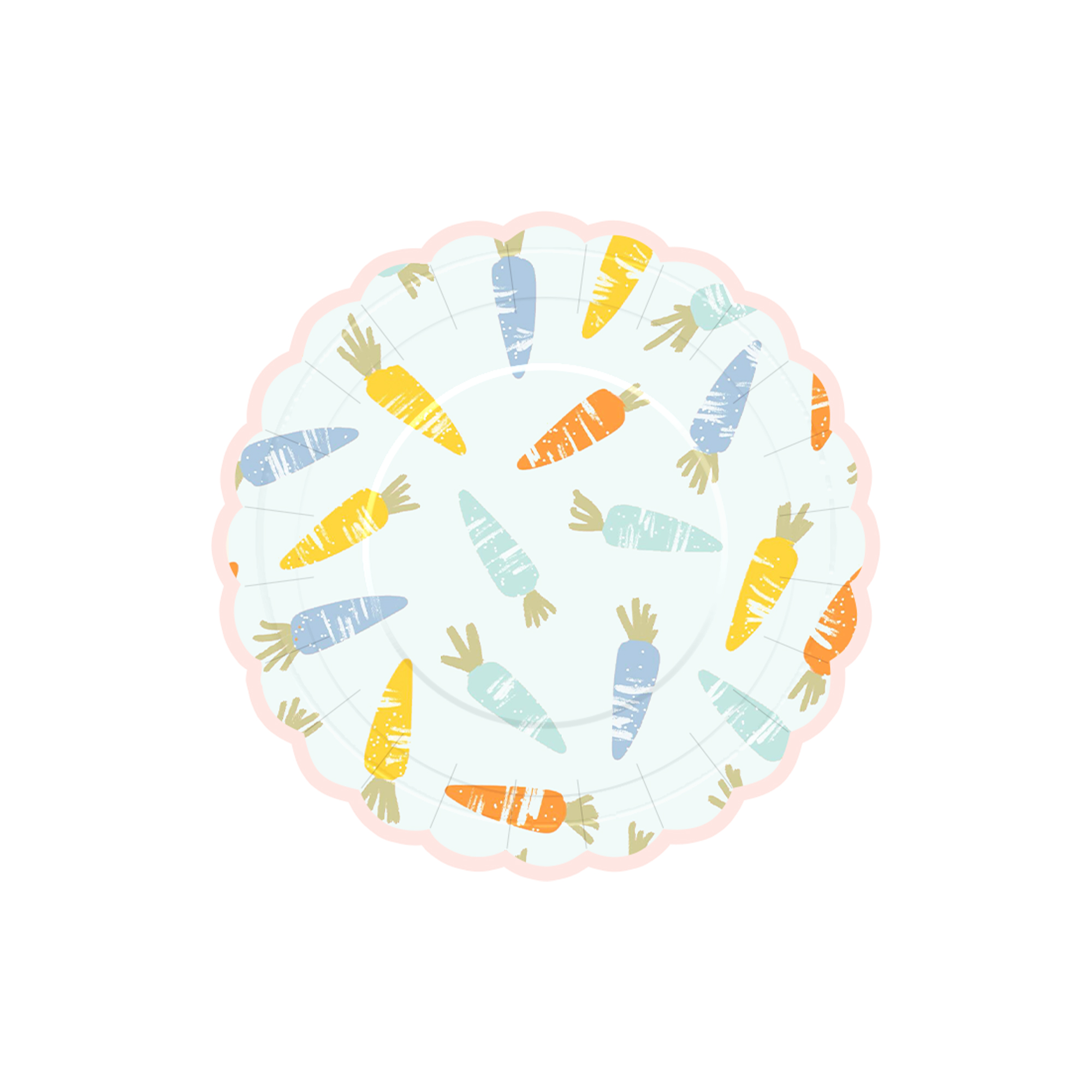 Easter Theme with Carrot Dessert Plate