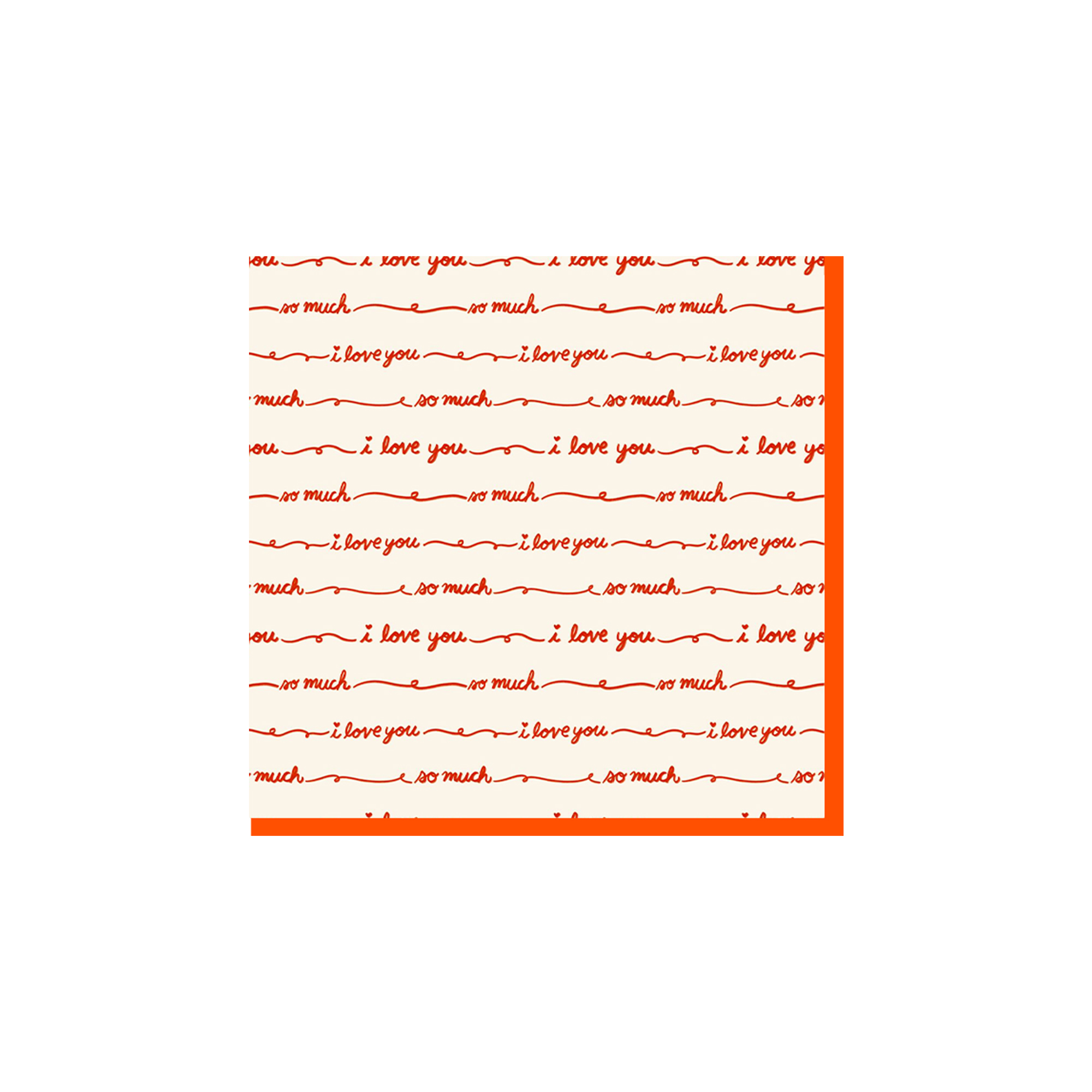 Valentine's Day Theme with I Love You Napkin