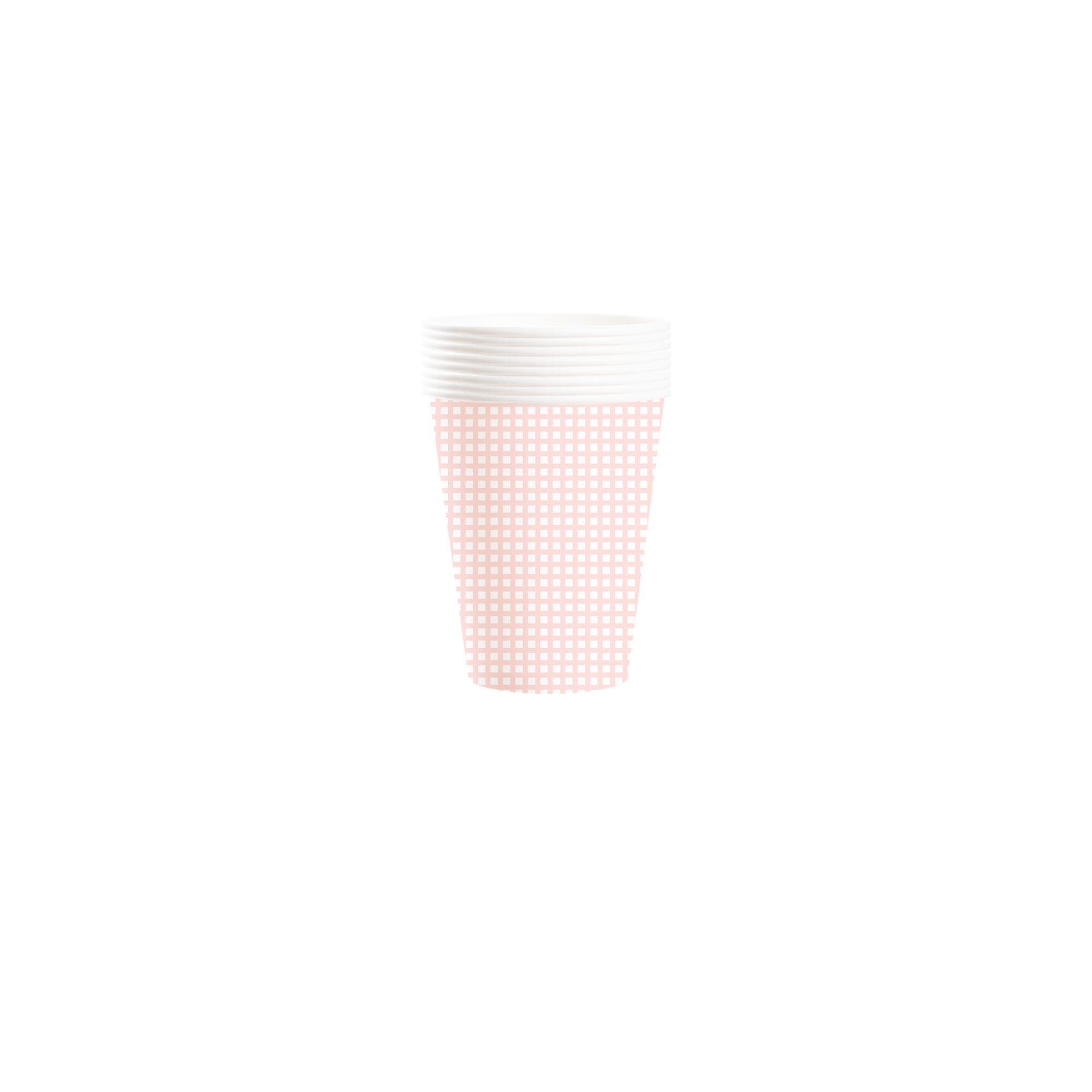 Easter Theme Light Pink Grid Paper Cup