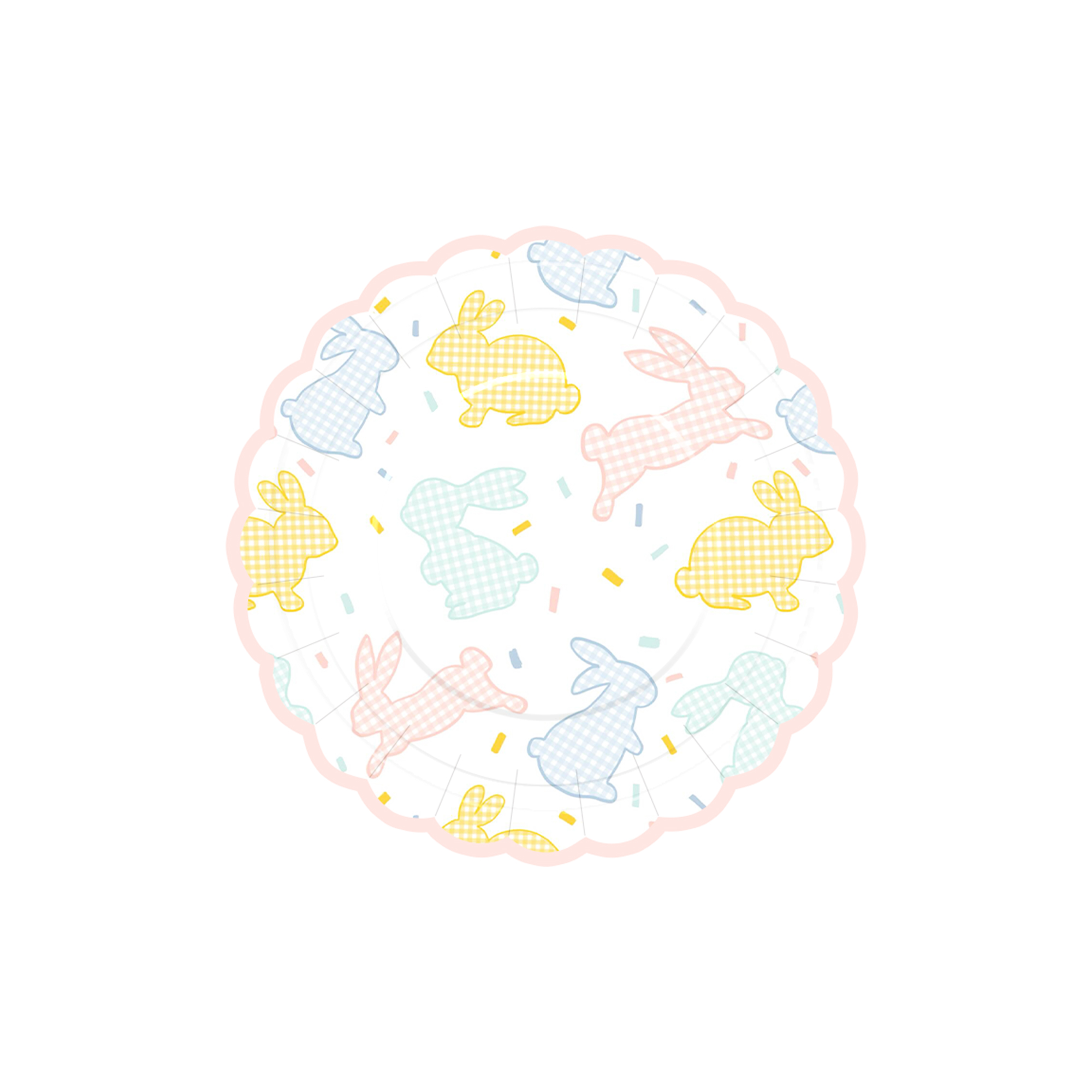 Easter Theme with Rabbit Dessert Plate