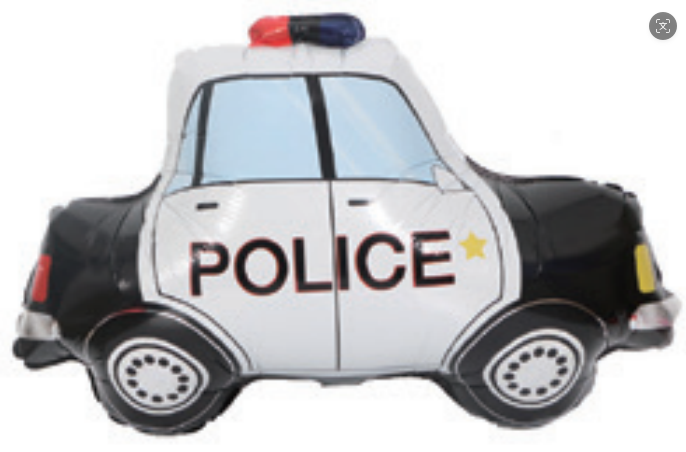 Children Theme Police Car Foil Balloon