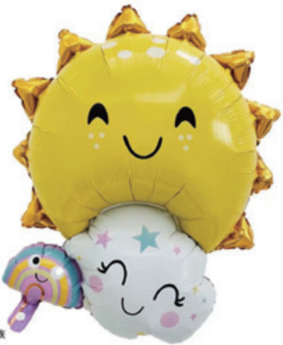 Children Theme Sun Foil Balloon