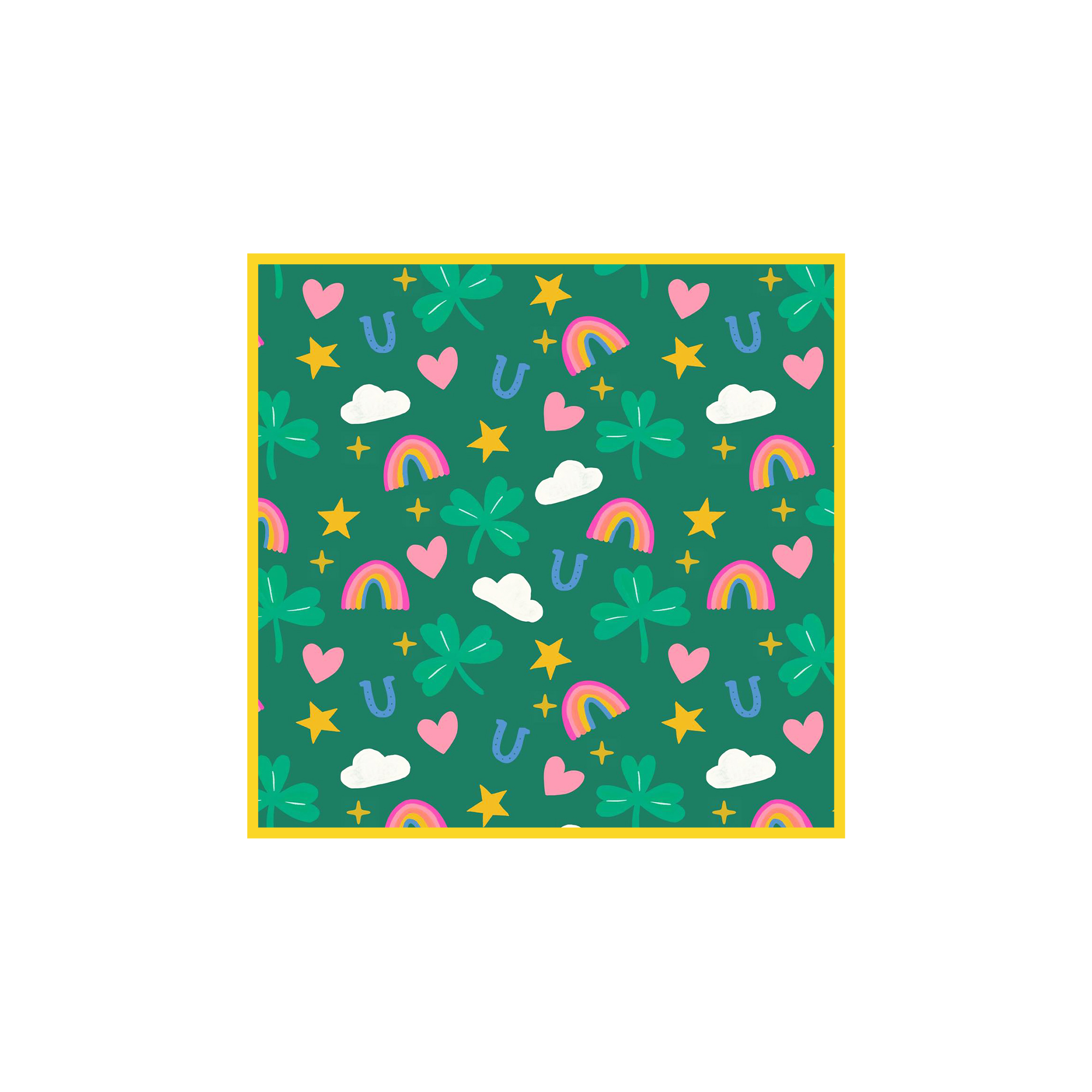 St. Patrick's Day Theme Green Napkin