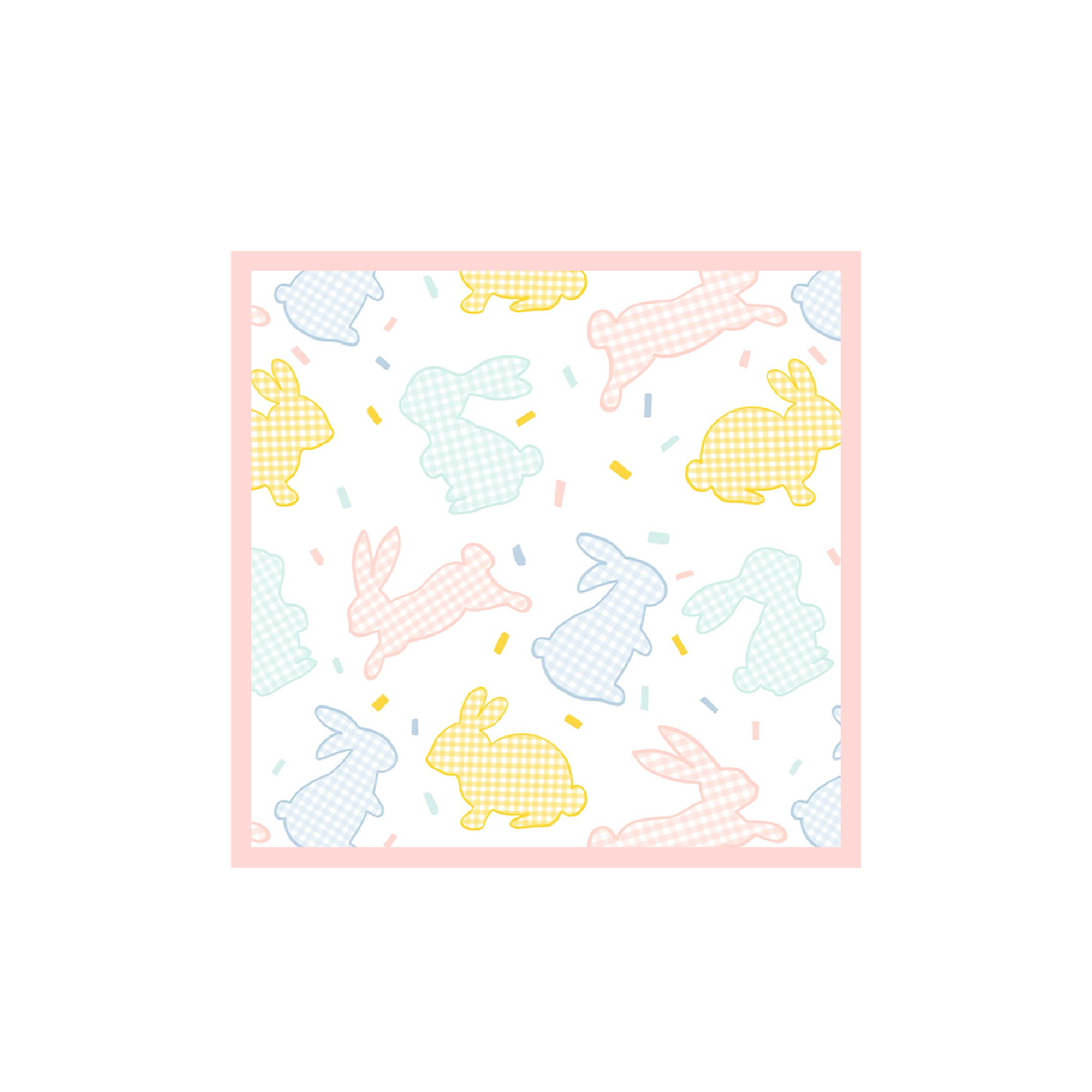 Easter Theme Rabbit Pattern Napkin