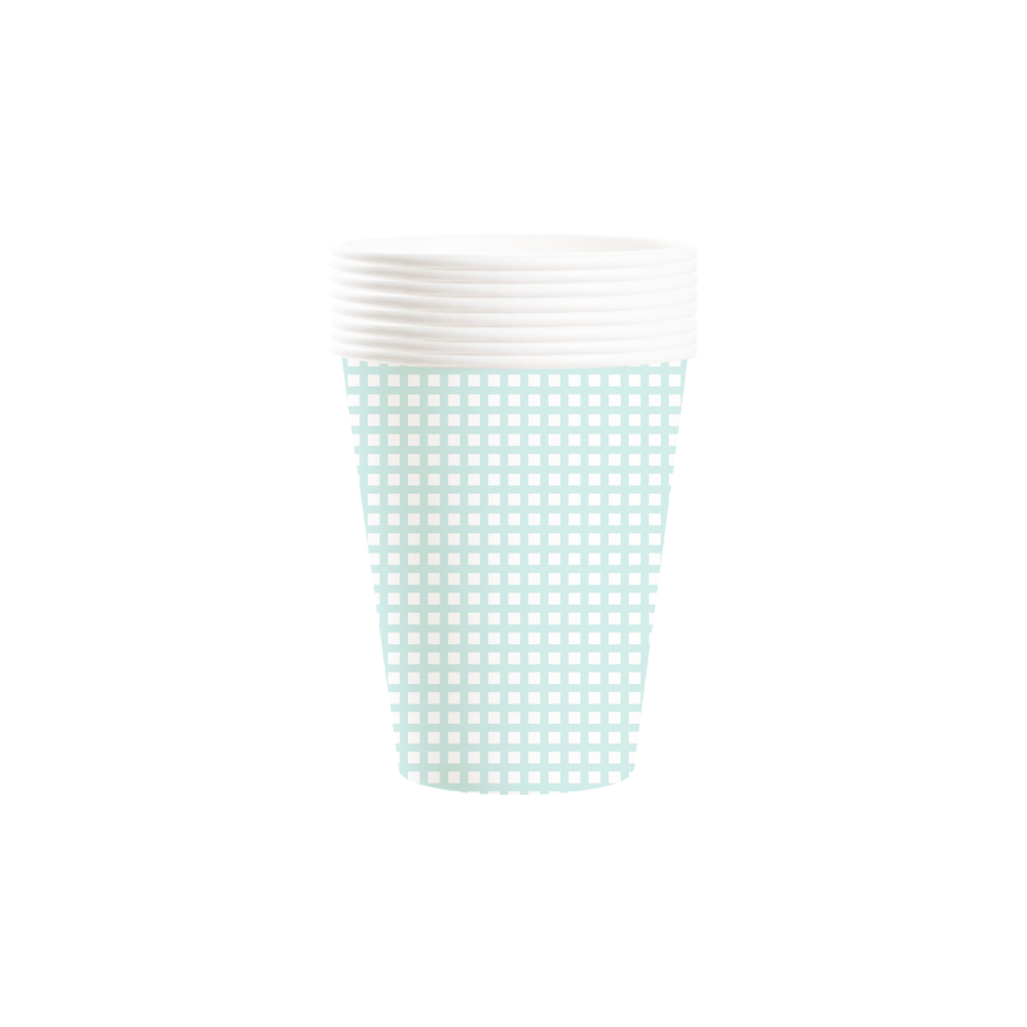 Easter Theme Light Green Grid Paper Cup