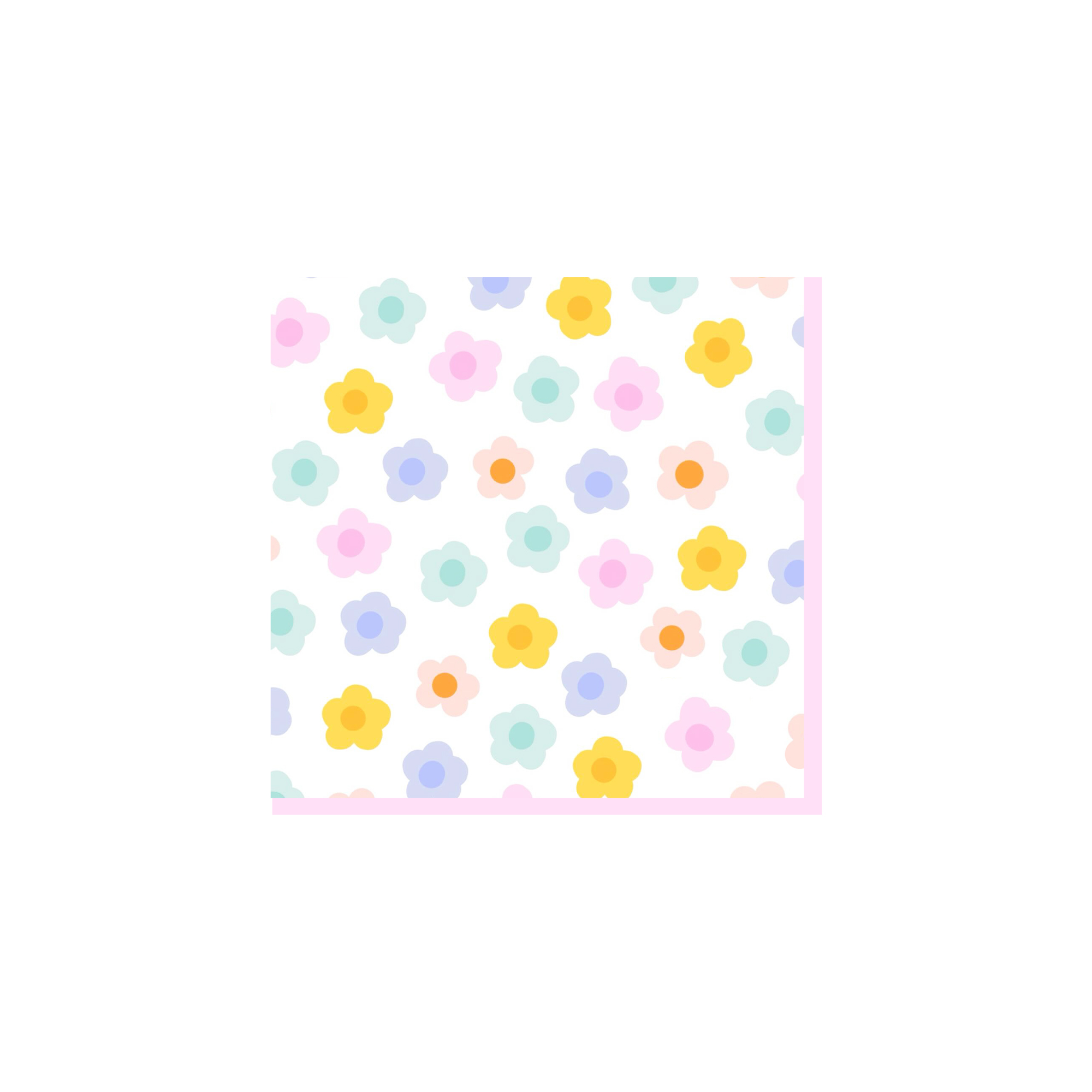 Floral Theme with Flowers Napkin