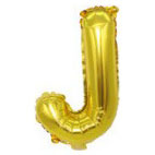 32 inch Gold Letter J Foil Balloon