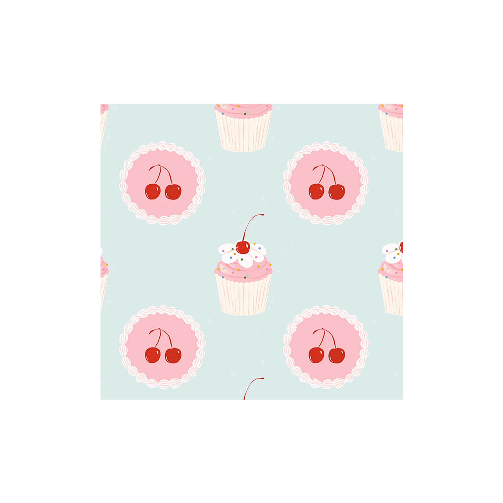 Fruit Theme Light Blue Napkin