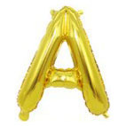 32 inch Gold Letter A Foil Balloon