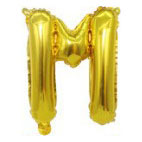 32 inch Gold Letter M Foil Balloon