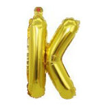 32 inch Gold Letter K Foil Balloon