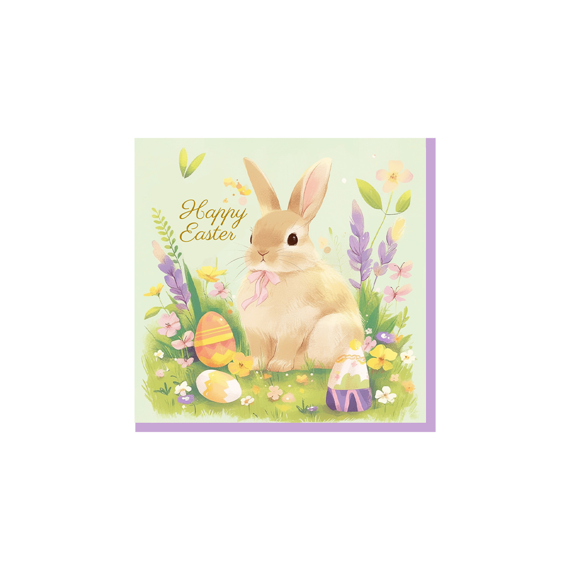 Easter Theme Light Green Napkin