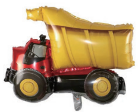 Children Theme Dump Truck Foil Balloon