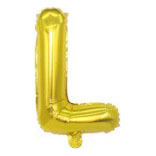 32 inch Gold Letter L Foil Balloon