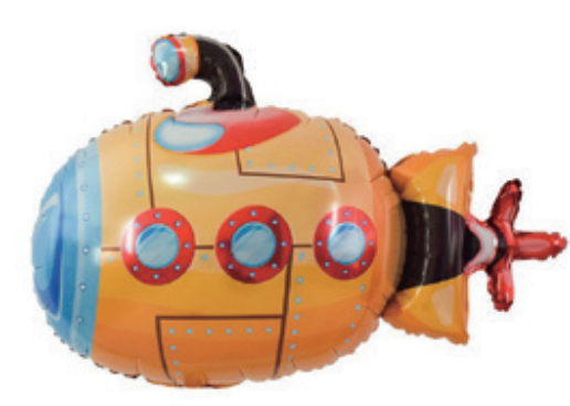 Children Theme U-boat Foil Balloon