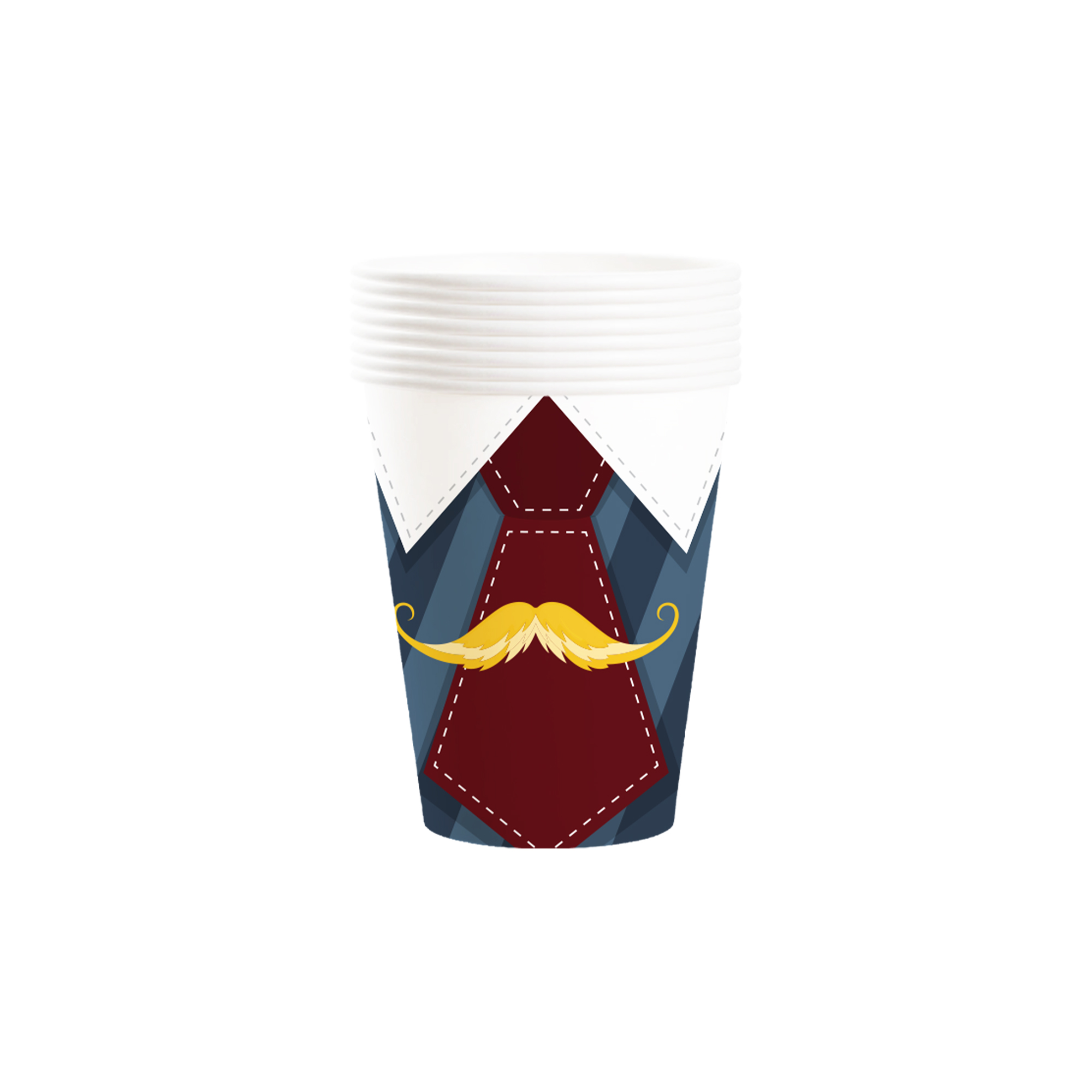 Father' Day Theme Bow Tie&Mustache Pattern 9oz Cup 