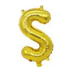 32 inch Gold Letter S Foil Balloon