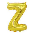 32 inch Gold Letter Z Foil Balloon