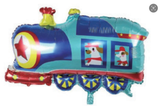 Children Theme Train Foil Balloon