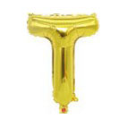 32 inch Gold Letter T Foil Balloon