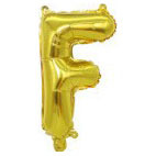 32 inch Gold Letter F Foil Balloon