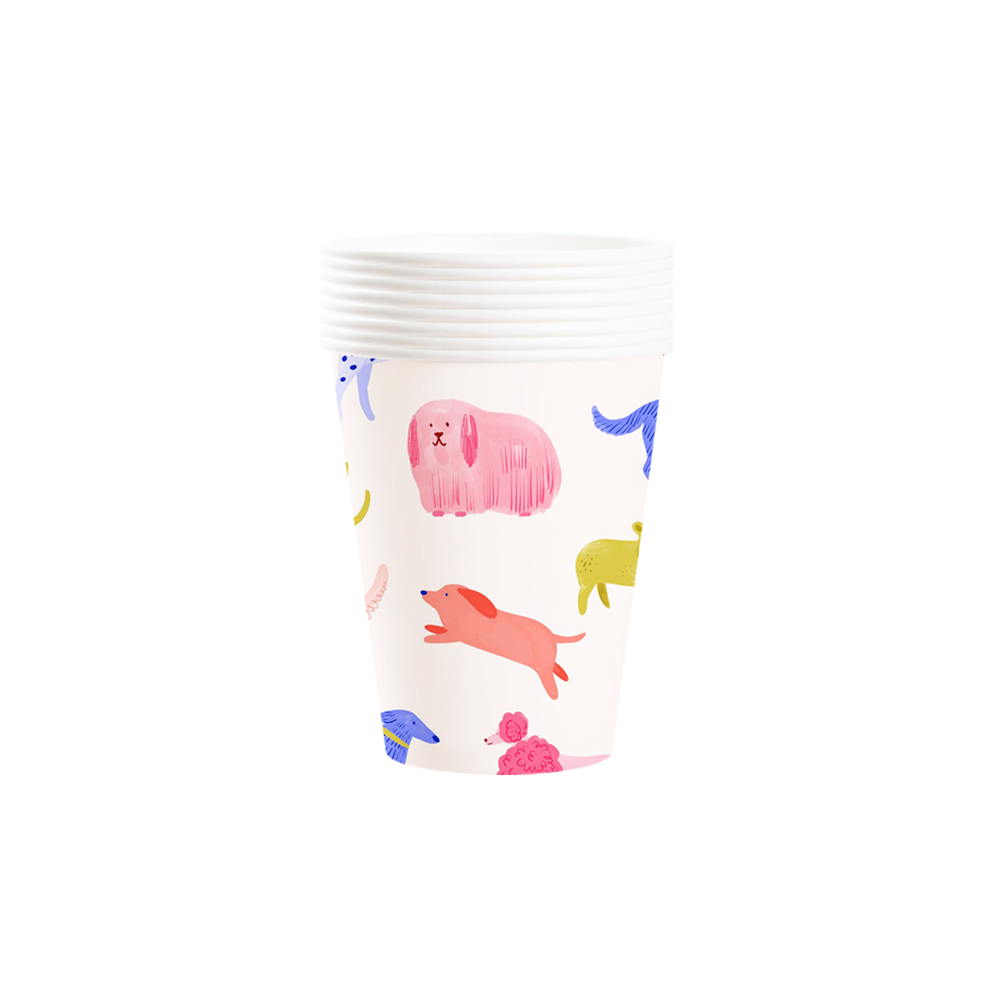 Animal Theme Beige Background Dog Pattern 9oz Cup