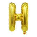 32 inch Gold Letter H Foil Balloon