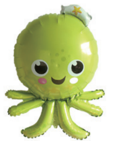 Children Theme Octopus Foil Balloon