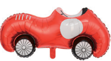 Children Theme Vintage Race Car Foil Balloon