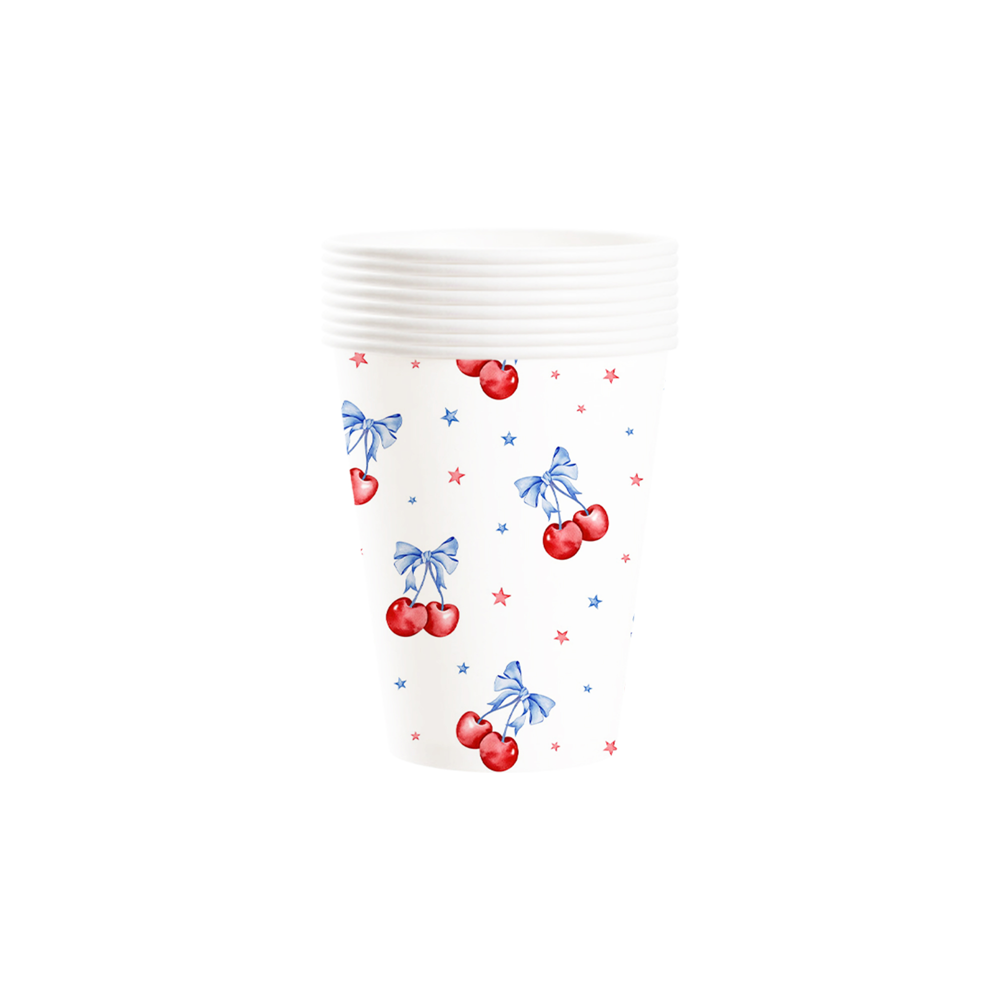 Fruit Theme with Star Cherry Paper Cup