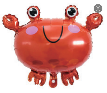 Children Theme Crab Foil Balloon