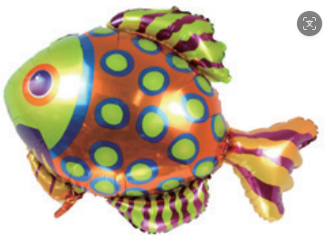 Children Theme Spotted Fish Foil Balloon