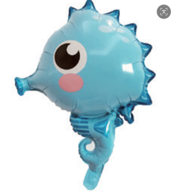 Children Theme Hippocampus Foil Balloon