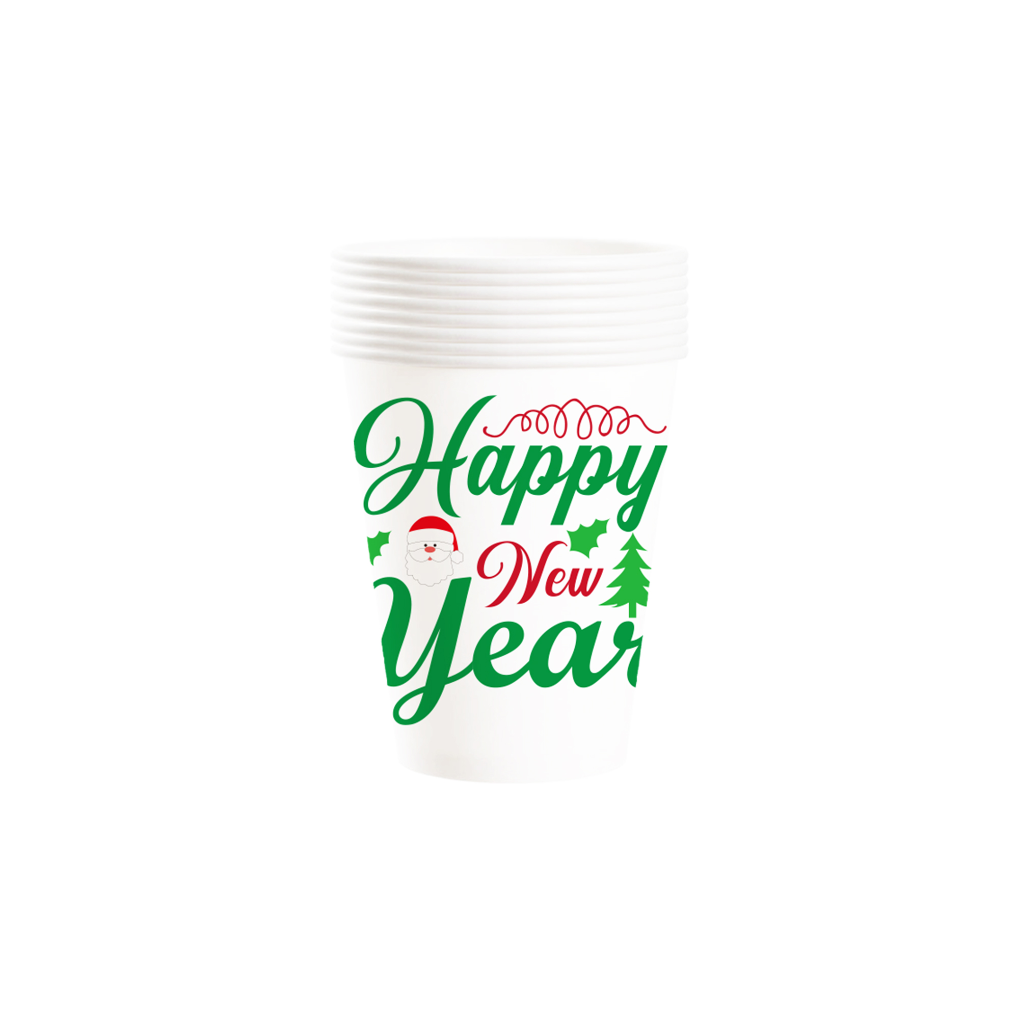 Christmas Theme White Background Christmas Letters 9oz Cup