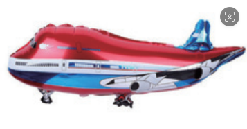 Children Theme Aircraft Foil Balloon