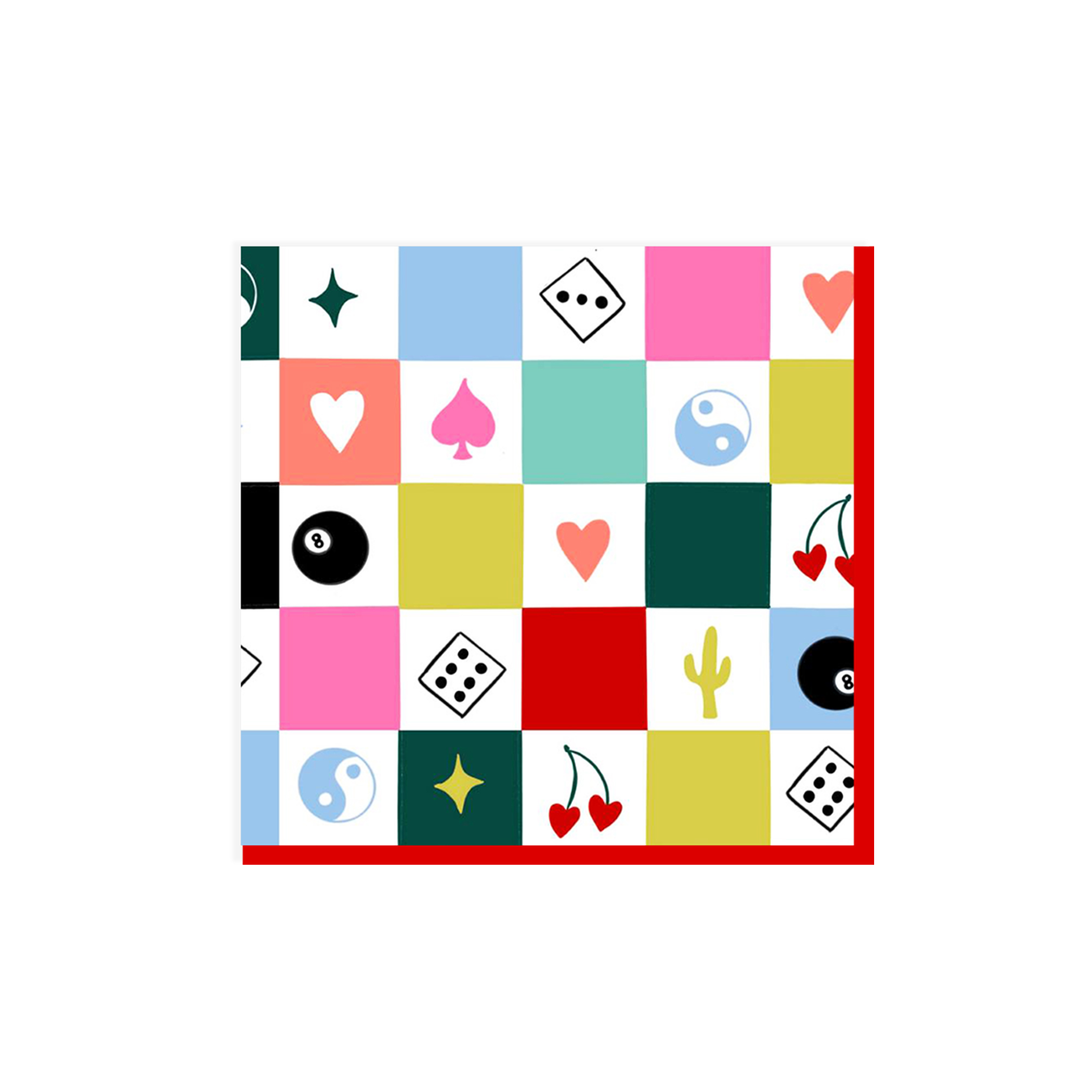 Chessboard Board Game Napkin